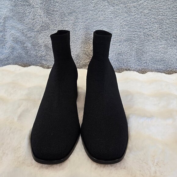 Eileen Fisher Oriel Recycled Stretch Knit Bootie Women's Size 8 Black NEW *NOTES - Picture 7 of 10
